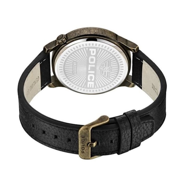 Ur - POLICE - Jet PEWJA2227702 - Mænd - Quartz - Sort - Læder sort