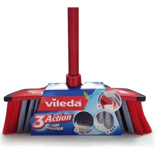 VILEDA Indoor Broom Brush 3 Action + kahva