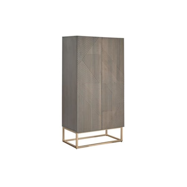 Garderobe - Jamun Træ - Moderne - 70 x 38 x 140 cm - Hvid