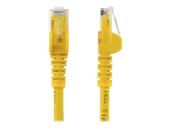 STARTECH Hookless Cat6 UTP netværkskabel - 5m gul - Anti-Snag RJ45 Ethernet ledning - Patch kabel