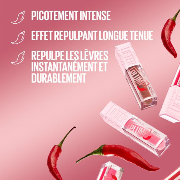 Maybelline New York Lifter Plump 008 Hot Honey 5,4ml 008 Hot Honey