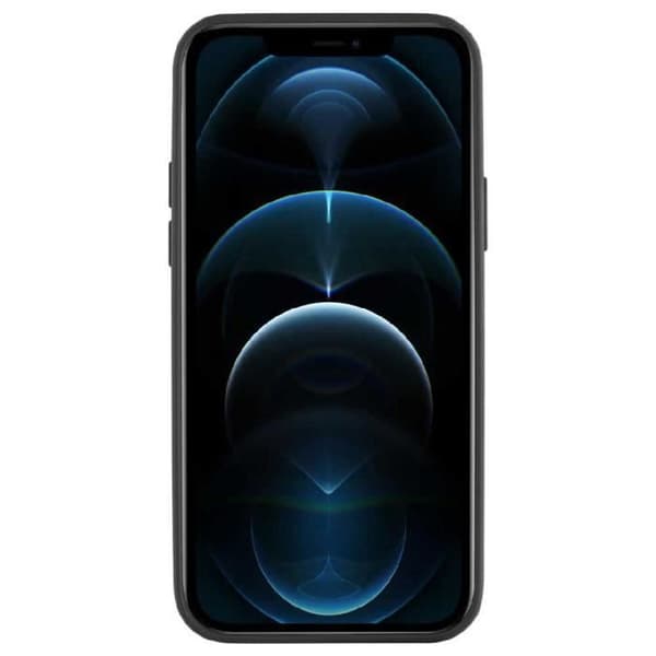Coque - MUVIT - FUNDA RECYCLETEK - Sort - Blød - Kompatibel med Apple iPHONE 12 Pro Max Sort