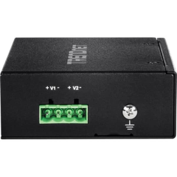 Industriel switch - TRENDnet - 182898 - 5 porte Gigabit PoE+ - DIN-skinne - Sort