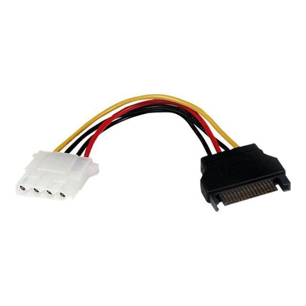 15 cm SATA–LP4-virtalähdekaapeli - STARTECH - Musta - Virtalähde