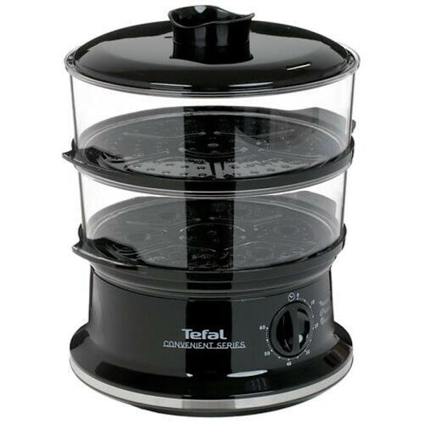 Dampkoger - TEFAL - VC140131 - Sort - 900W - Mekanisk timer Svart