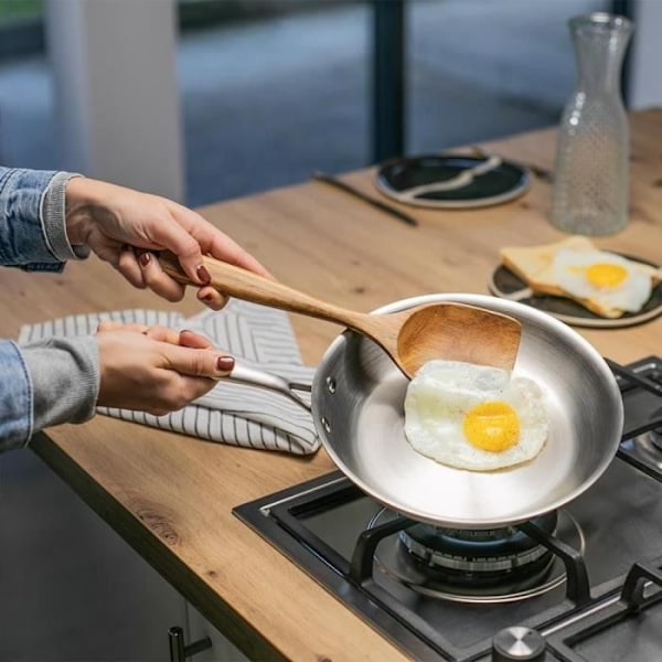 Brigade - Ruostumaton teräs paistinpannu 20 cm - LIVOO - MEP157 - Triply ruostumaton teräs - Kaikille liesityypeille, myös induktiolle - Valmistettu