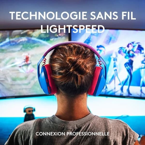 Gaming headset - Trådløs - Logitech G - G435 Lightspeed - Blå