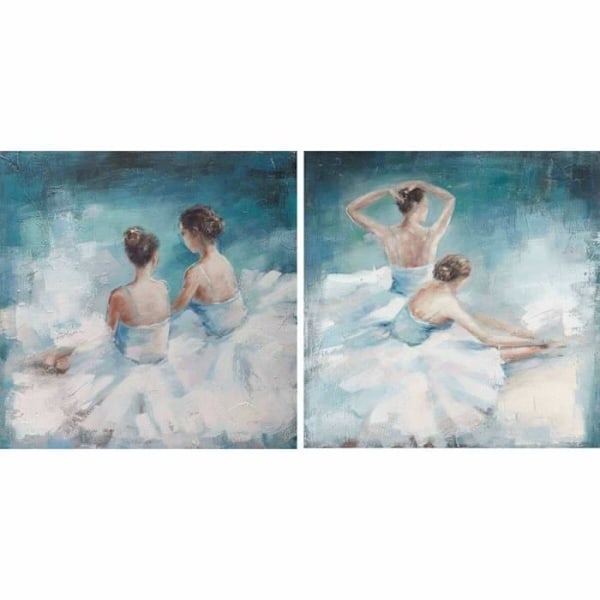 ram 100 x 3,5 x 100 cm romantisk klassisk dansare (2 enheter)