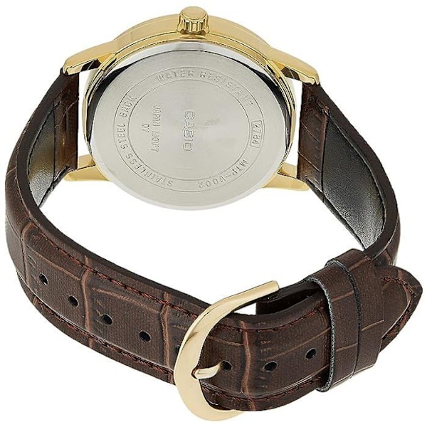 Kello - Casio - MTP-V002GL-1B - Kvarts - Nahan nahkaa - Vesitiivis sort