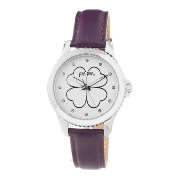 Dameur - Folli Follie - WF15T031SSW - Quartz - Læder - Sølv Silver