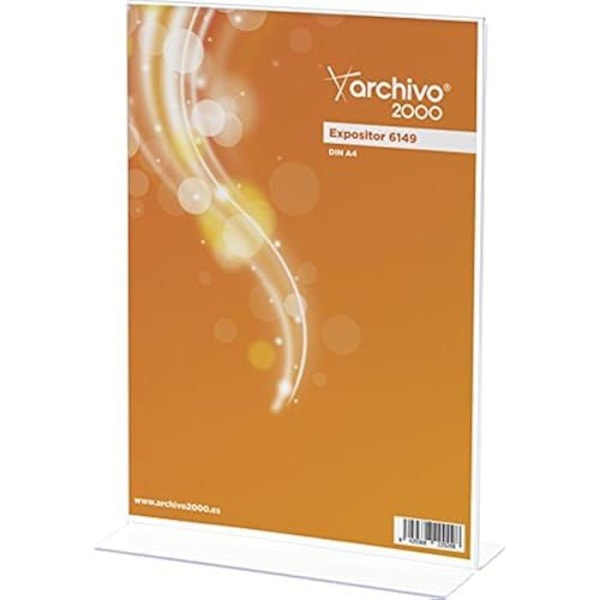 Archivo 2000-6149CSTP - DIN A4 vertikal skrivbordsdisplay Kristall/Transparent