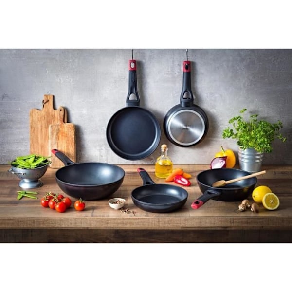 Stegepande - PYREX - 1455020 - I smedet aluminium - Non-stick - 30 cm - Uden PFAS