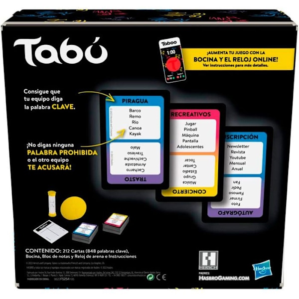 Hasbro Tabu Brädspel mångfärgad