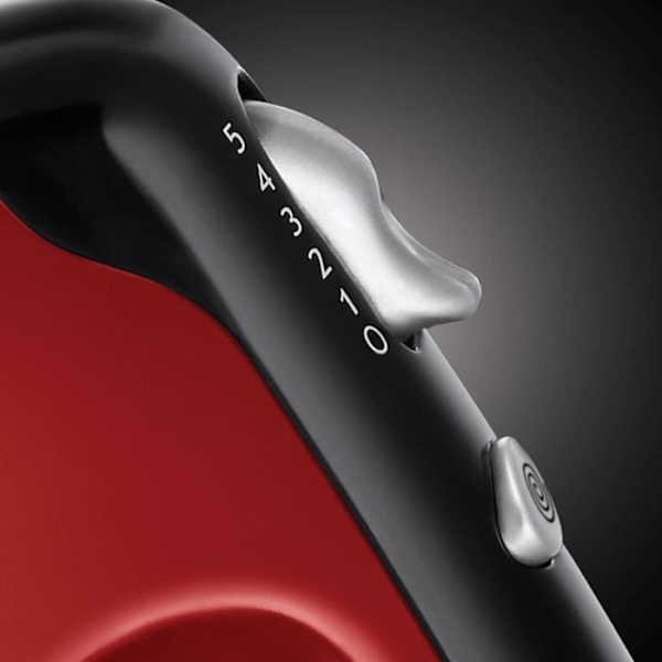 Elektrisk pisker - RUSSELL HOBBS - Desire 24670-56 - 350 W - 5 hastigheder + Turbo - Rød / Sort Rød, grå, sort