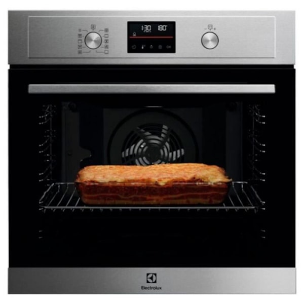 Fire elektromagnetisk - Electrolux - EOF4P56X - 3490 W - 72 L - Variabel temperatur Sort, Rustfrit stål
