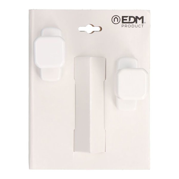 Blisteri nappia varten, uusiokäytettävä - EDM - 6807 - Alumiini - Valkoinen - 80x39mm Vit