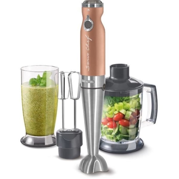 Dykblender - SENCOR - SHB5606GD-EUE3 - 1200 W - Farve Grå - Kapacitet 0,8 L