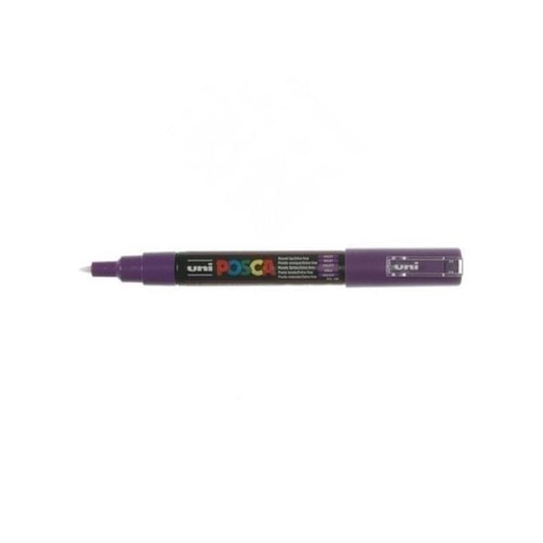 Marker - POSCA - PC1MC - Pack of 12 - Extra-fine conical tip - 0.7 - 1 mm silver Pengar