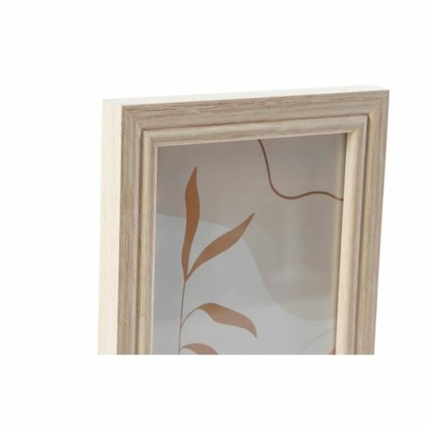 seinävalokuvateline 32,5 x 1,5 x 45 cm luonnonlasi ruskea moderni mdf puu