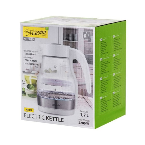 Bouilloire Feel Maestro MR-061 Vit 1850-2200 W 1,7 L Vit