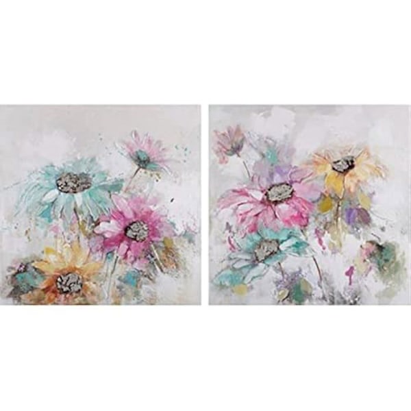 Bord - DKD HEMINNREDNING - Estándar - Flerfärgad - 100x100 cm - Massivt trä mångfärgad