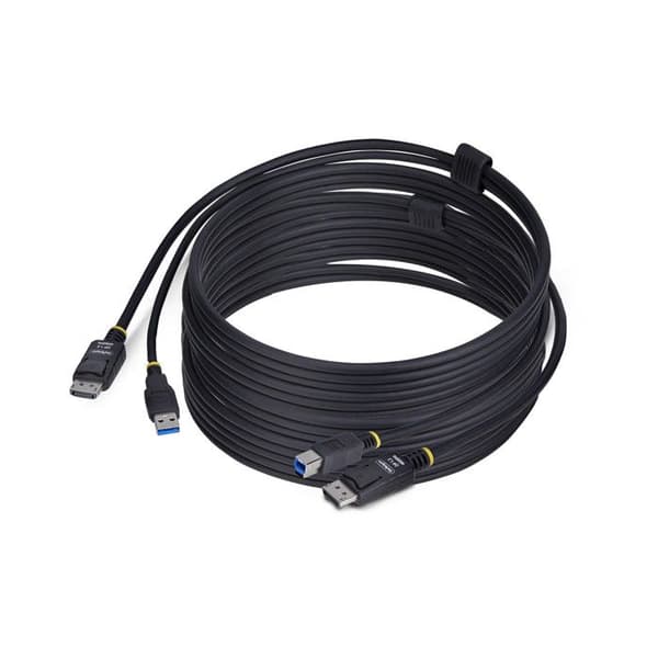KVM-kaapeli - STARTECH.COM - 3m - DisplayPort 4K 60Hz - USB 5Gbps - Musta