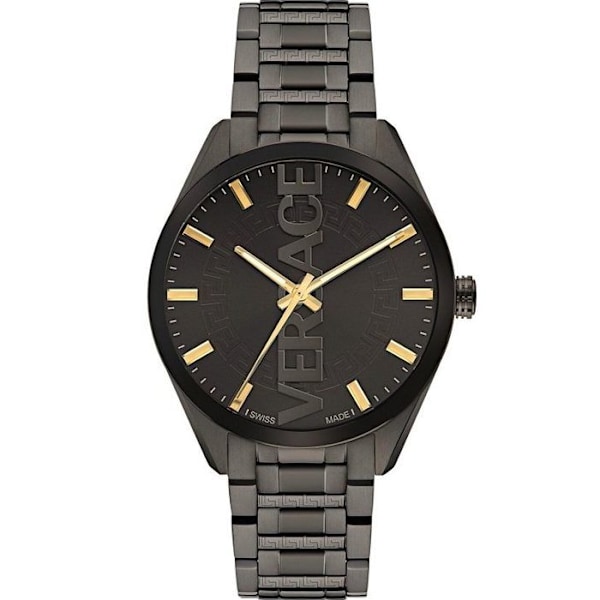Herre ure Versace VE3H00522 - Sort rustfrit stål - 42mm - 5 bar Svart