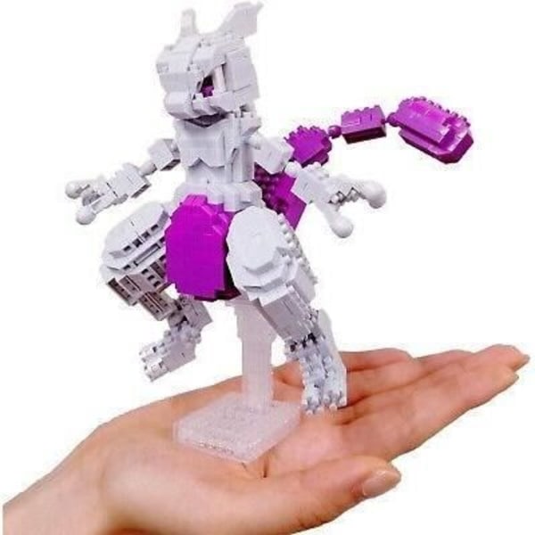 Figurine i mursten - BANDAI - NANOBLOCK - Pokémon - Mewtwo