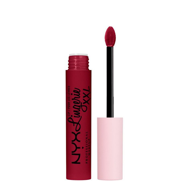 Matta nestemäinen huulipuna - NYX PROFESSIONAL MAKEUP - Huulilingerie XXL - Vegaani - Pitkäkestoinen - Väri Sizzlin' 22 syder
