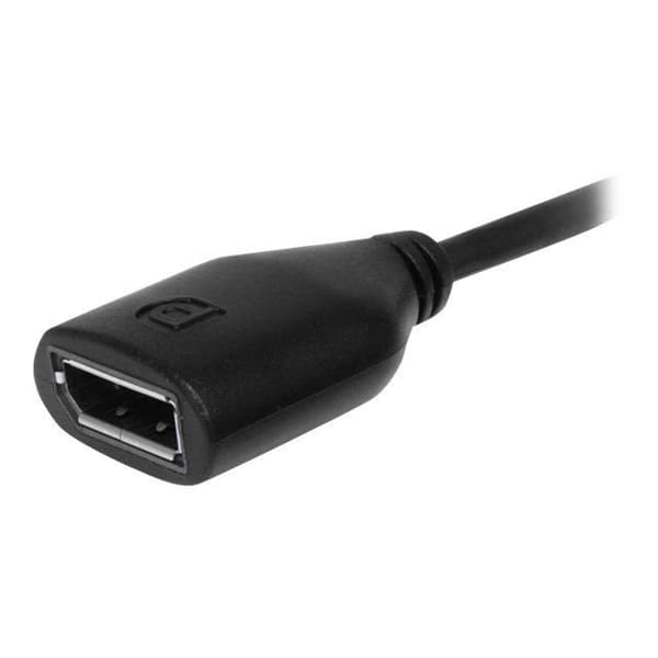 Mini DisplayPort til DisplayPort adapterkabel - STARTECH.COM - 15 cm - Han/Hun - Sort