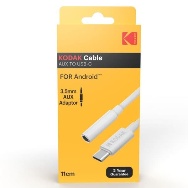 USB-kabel - KODAK - Hvid - USB 2.0 - USB-C-stik - Dataoverførsel