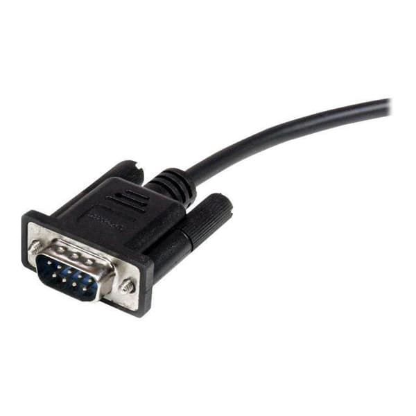 DB9 RS232 direkte forbindelseskabel - STARTECH.COM - serie forlængerkabel - 50 cm - Sort