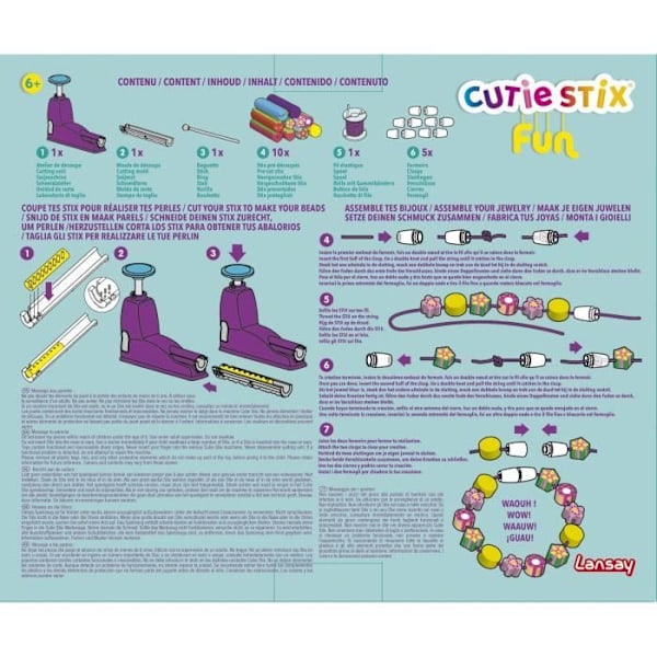 Cutie Stix - LANSAY - Hauska - Luova ateljee - Alkaen 6 vuotta FLERFÄRGAD
