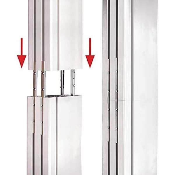 Support TV - B-TECH - BT8380 - Aluminium Sort - Fast - 70 mm bred - 600 mm lang