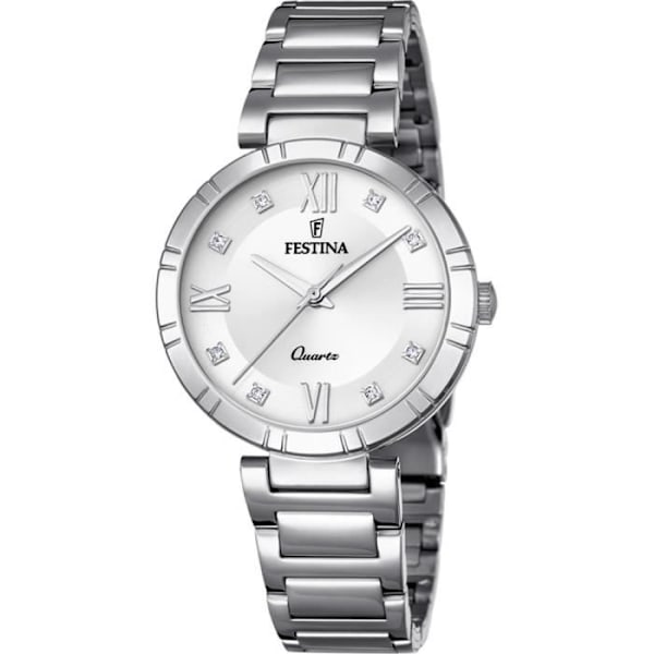 Ure - FESTINA - F16936/A - Vandtæt 5 ATM - Stållenke - Analogisk