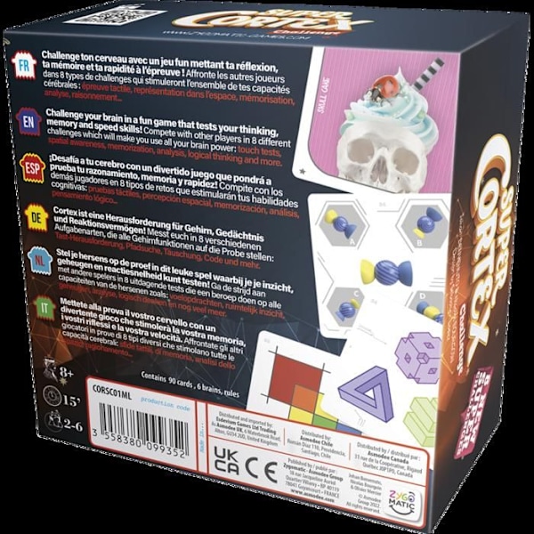 Asmodee Cortex Super Cortex ML atmosfære-spil Flerfärgad