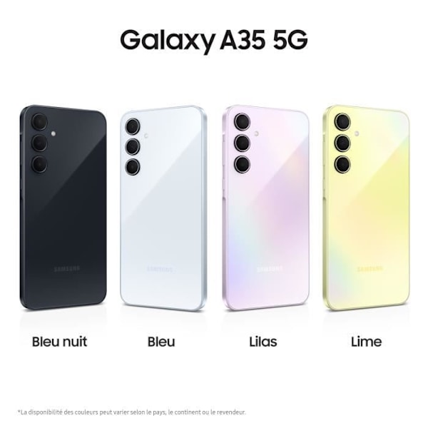 Samsung Galaxy A35 Smartphone 256 GB 5G Midnattsblå Midnattsblå
