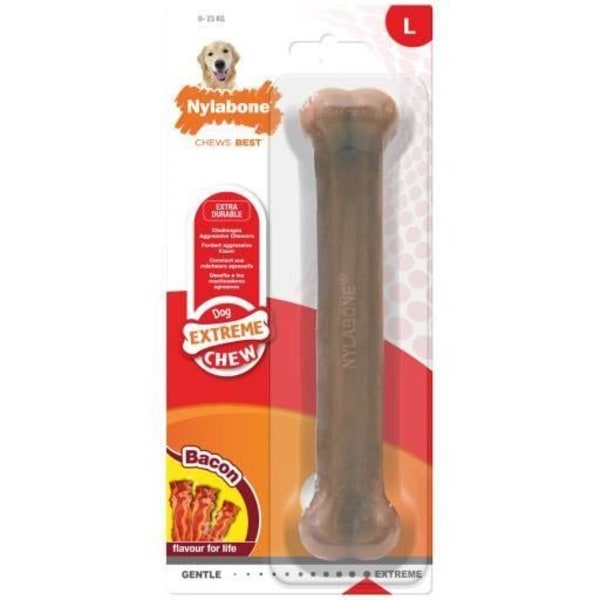 Purulelu - Nylabone - Dura Chew Bacon - XS - Ruskea - Muovi
