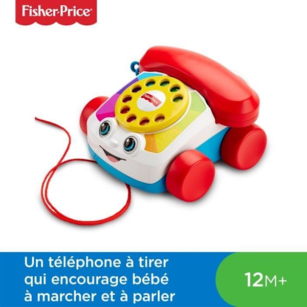 Fisher-Price - Den animerade telefonen - Utvecklingsleksak - 12 månader och + FGW66 Blå