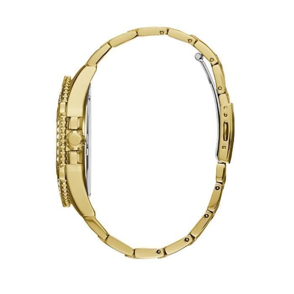 Kello - GUESS - W0799G2 - Keltainen Teräs - Pyöreä Kotelo 46 mm - Analoginen Gul