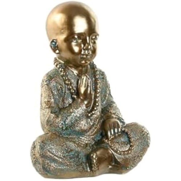 Dekorativ figur - HOME ESPRIT - Orientalisk munk - Flerfärgad - 17 x 13,6 x 21,8 cm - Inomhus Flerfärgad
