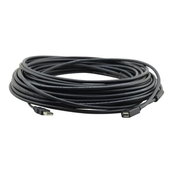 USB forlængerkabel - Kramer - CA-UAM-UAF-15 - 4,6 m - USB 2.0 - Sort