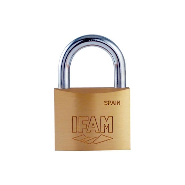 K25 Ifam hængelås - GENERISK - Nøglet - Hvid - 25mm - Utility