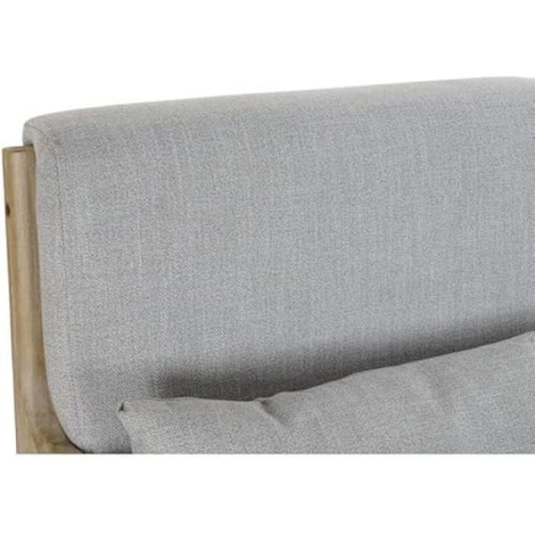 Fåtölj - DKD HEMINNREDNING - Standard - Grå - Polyester - Gummiträ - 1 sits Grå