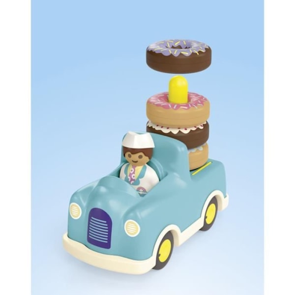 PLAYMOBIL Junior 71702 Junior Donut Truck, Från 12 månader Flerfärgad
