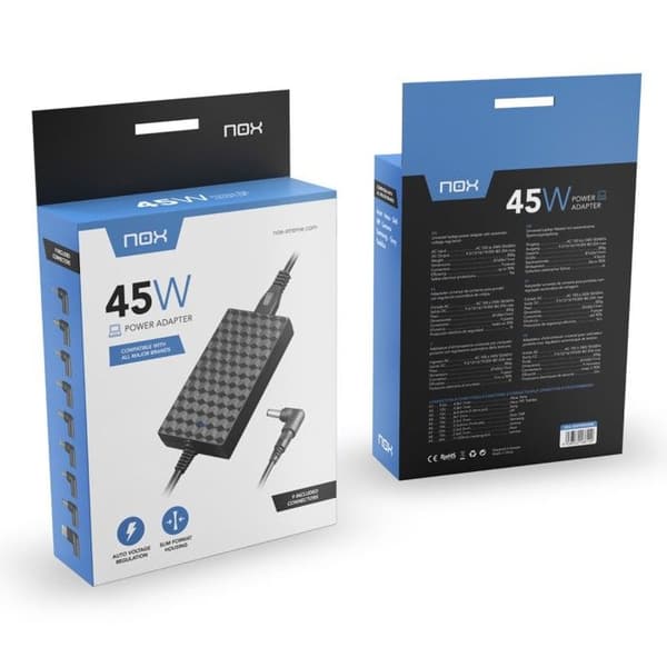 Nox Strømadapter - Indendørs Inverter 45 W Sort - Strømadaptere - Invertere (Bærbar,