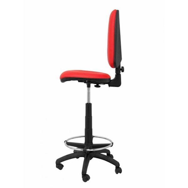Ayna ergonominen jakkara - PIQUERAS Y CRESPO - Punainen - Kangas - Korkeussäädettävä - Jalkatuki