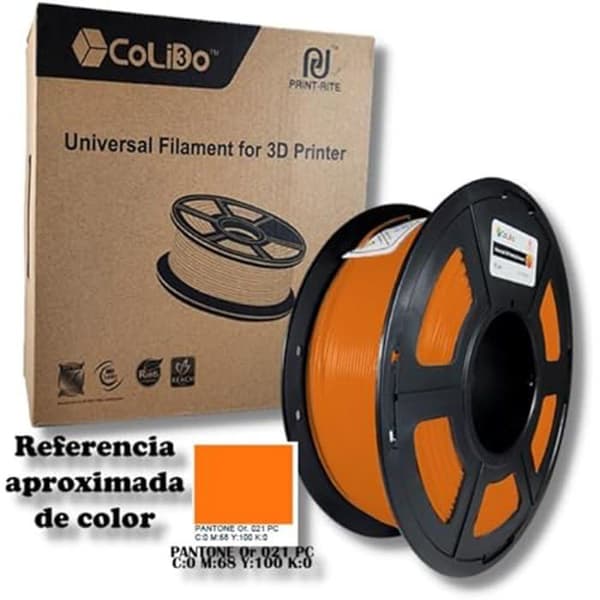 Filament PLA+ - COLIDO - 1,75 mm - 1 kg - Farve Orange - 3D-printer