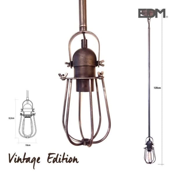 Vintage riippuvalaisin e27 60w - 8,2x10cm