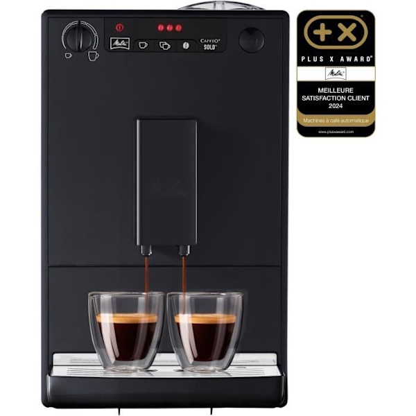 MELITTA Solo Bean Grinder Kaffemaskin - Pure Black REN SVART